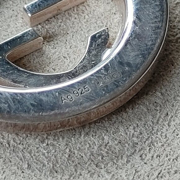 Gucci Interlocking G Logo .925 Sterling Silver Necklace - Picture 7 of 11